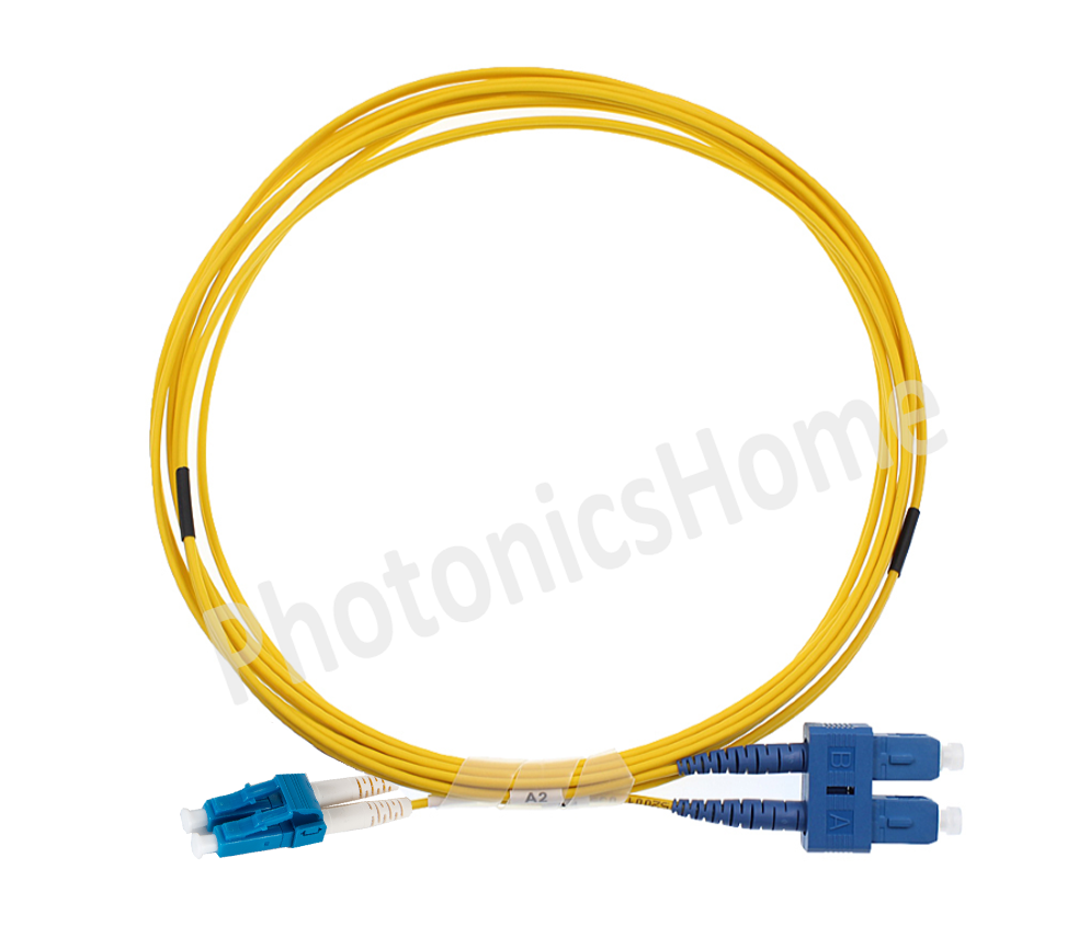 Premium Patch Cord, G657A2 Fiber, Duplex, 2.0mm, LSZH, SC/UPC to LC/UPC
